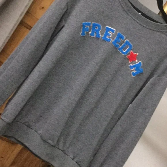 Freedom sweatshirt cowgirl boho chic rodeo queens travel  cabin USA 4th July - Picture 4 of 7